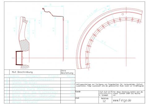 Radinox Outer Lip 21" FLAT BED 